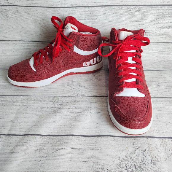 Nike Court Force SP Fragment Design GOODENOUGH Mens Sneakers Red White Size 9.5 - Picture 9 of 14